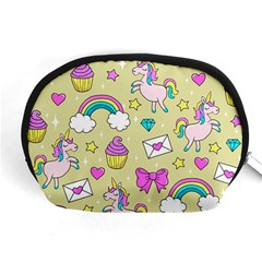 Cute Unicorn Pattern Accessory Pouches (medium)  by Valentinaart