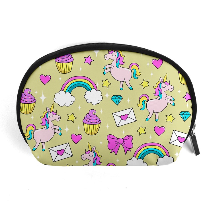 Cute Unicorn Pattern Accessory Pouches (Large) 