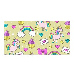 Cute Unicorn Pattern Satin Wrap by Valentinaart