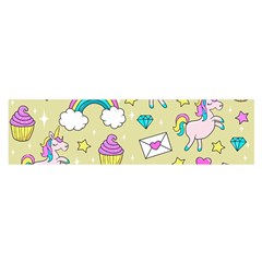 Cute Unicorn Pattern Satin Scarf (oblong) by Valentinaart