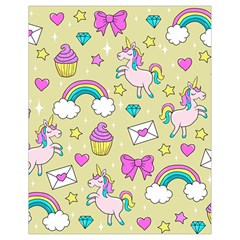 Cute Unicorn Pattern Drawstring Bag (small) by Valentinaart