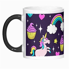 Cute Unicorn Pattern Morph Mugs by Valentinaart