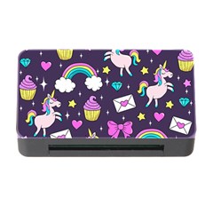 Cute Unicorn Pattern Memory Card Reader With Cf by Valentinaart