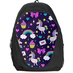 Cute Unicorn Pattern Backpack Bag by Valentinaart