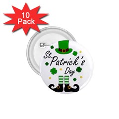 St Patricks Leprechaun 1.75  Buttons (10 pack)