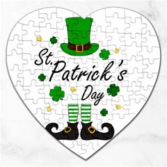 St Patricks Leprechaun Jigsaw Puzzle (Heart)