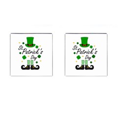 St Patricks Leprechaun Cufflinks (square) by Valentinaart