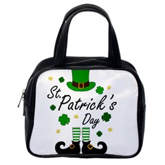 St Patricks Leprechaun Classic Handbags (One Side)