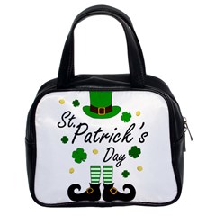 St Patricks Leprechaun Classic Handbags (2 Sides)