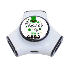 St Patricks Leprechaun 3-port Usb Hub by Valentinaart