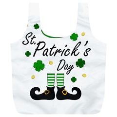 St Patricks Leprechaun Full Print Recycle Bags (l)  by Valentinaart