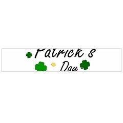 St Patricks Leprechaun Large Flano Scarf  by Valentinaart