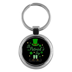 St Patricks Leprechaun Key Chains (round)  by Valentinaart