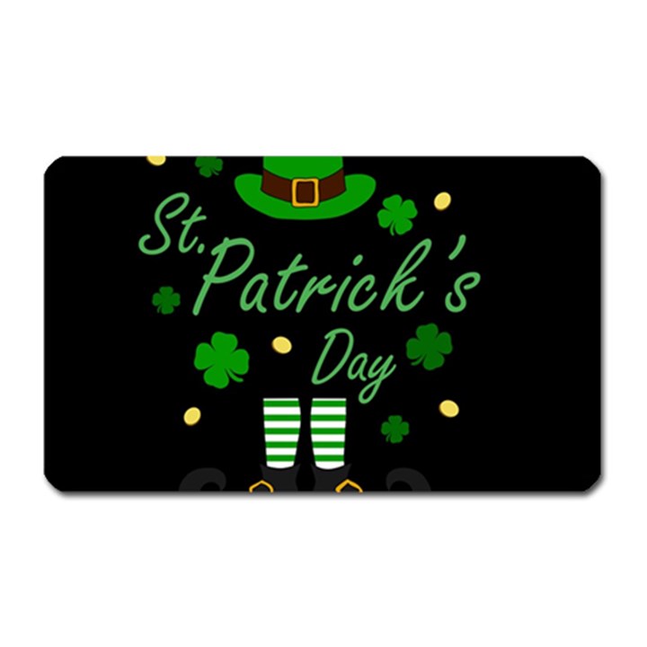 St Patricks Leprechaun Magnet (Rectangular)