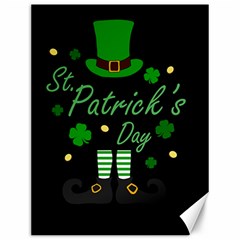 St Patricks Leprechaun Canvas 12  X 16   by Valentinaart