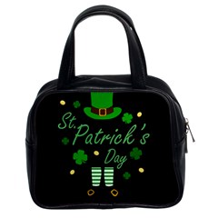 St Patricks Leprechaun Classic Handbags (2 Sides) by Valentinaart