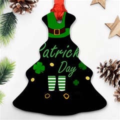 St Patricks Leprechaun Christmas Tree Ornament (two Sides) by Valentinaart