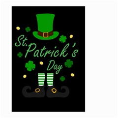 St Patricks Leprechaun Small Garden Flag (two Sides) by Valentinaart