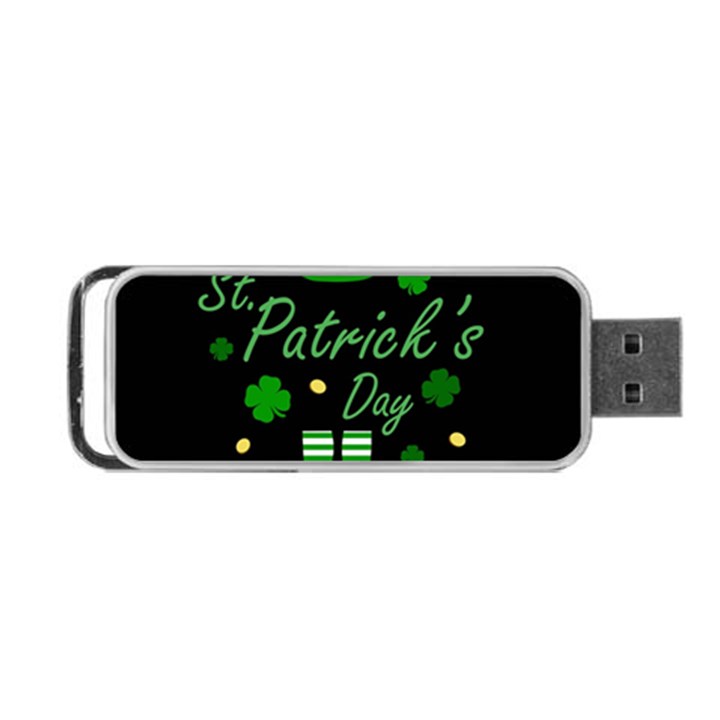 St Patricks Leprechaun Portable USB Flash (One Side)