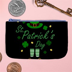 St Patricks Leprechaun Large Coin Purse by Valentinaart