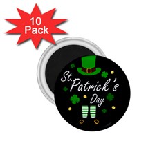 St Patricks Leprechaun 1 75  Magnets (10 Pack)  by Valentinaart