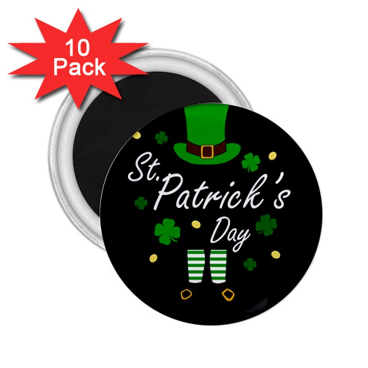 St Patricks Leprechaun 2.25  Magnets (10 pack) 