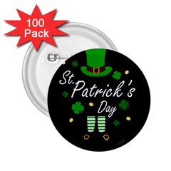 St Patricks Leprechaun 2 25  Buttons (100 Pack)  by Valentinaart