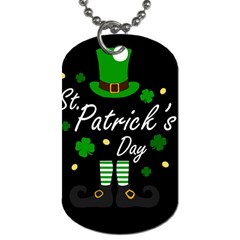 St Patricks Leprechaun Dog Tag (two Sides) by Valentinaart