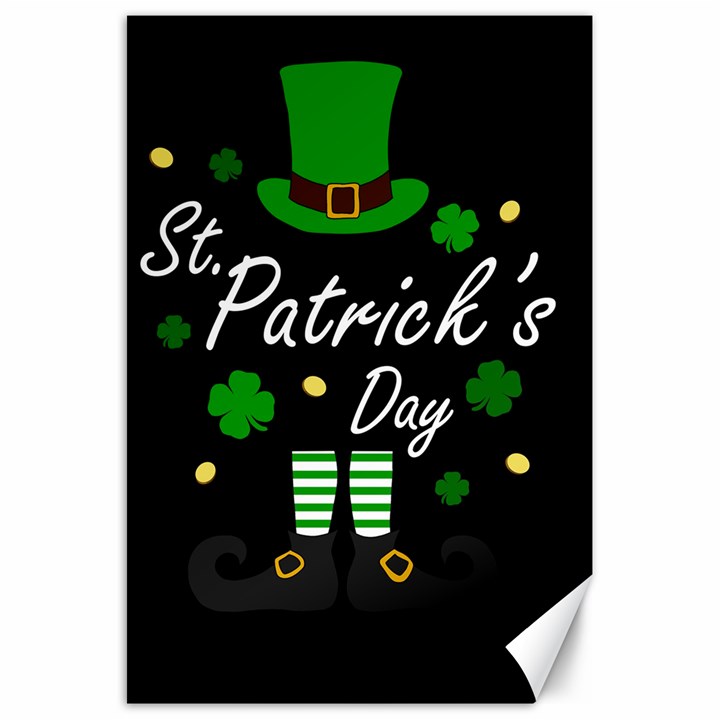 St Patricks Leprechaun Canvas 20  x 30  