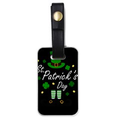 St Patricks Leprechaun Luggage Tags (one Side)  by Valentinaart