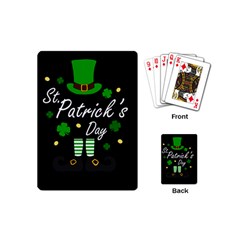 St Patricks Leprechaun Playing Cards (mini)  by Valentinaart