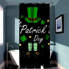 St Patricks Leprechaun Shower Curtain 36  X 72  (stall)  by Valentinaart