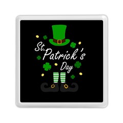 St Patricks Leprechaun Memory Card Reader (square)  by Valentinaart