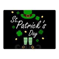 St Patricks Leprechaun Double Sided Flano Blanket (mini)  by Valentinaart