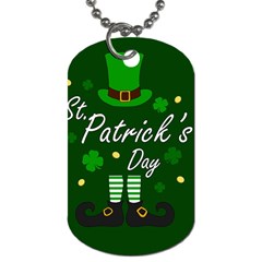 St Patricks Leprechaun Dog Tag (two Sides) by Valentinaart