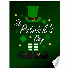 St Patricks Leprechaun Canvas 36  X 48   by Valentinaart