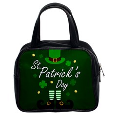 St Patricks Leprechaun Classic Handbags (2 Sides) by Valentinaart