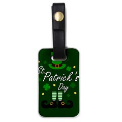 St Patricks Leprechaun Luggage Tags (one Side)  by Valentinaart