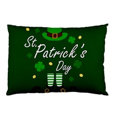 St Patricks Leprechaun Pillow Case (two Sides) by Valentinaart