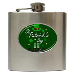 St Patricks Leprechaun Hip Flask (6 Oz) by Valentinaart