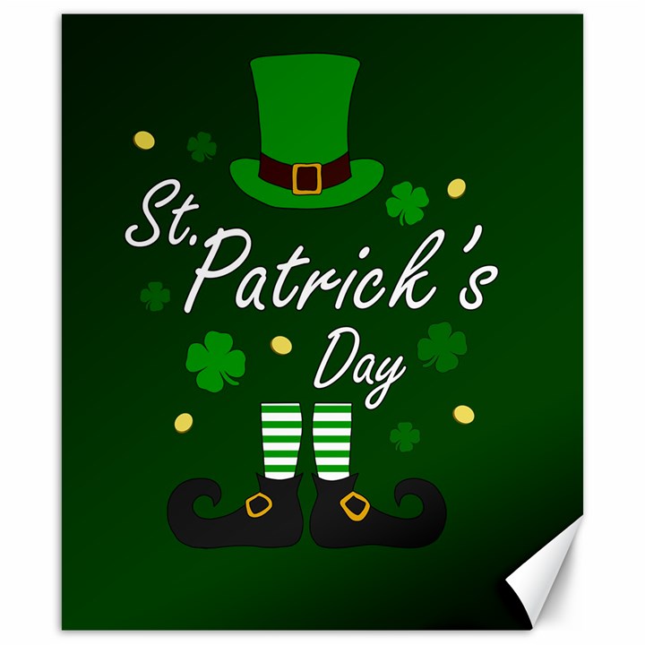 St Patricks Leprechaun Canvas 20  x 24  