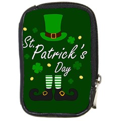 St Patricks Leprechaun Compact Camera Cases by Valentinaart