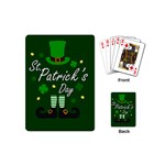 St Patricks Leprechaun Playing Cards (Mini)  Back