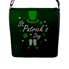 St Patricks Leprechaun Flap Messenger Bag (l)  by Valentinaart