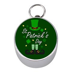 St Patricks Leprechaun Mini Silver Compasses by Valentinaart