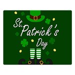 St Patricks Leprechaun Double Sided Flano Blanket (Large)  80 x60  Blanket Front