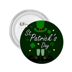 St Patricks Leprechaun 2 25  Buttons by Valentinaart