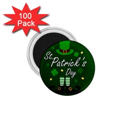 St Patricks Leprechaun 1 75  Magnets (100 Pack)  by Valentinaart