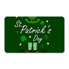 St Patricks Leprechaun Magnet (rectangular) by Valentinaart