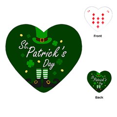 St Patricks Leprechaun Playing Cards (heart) 